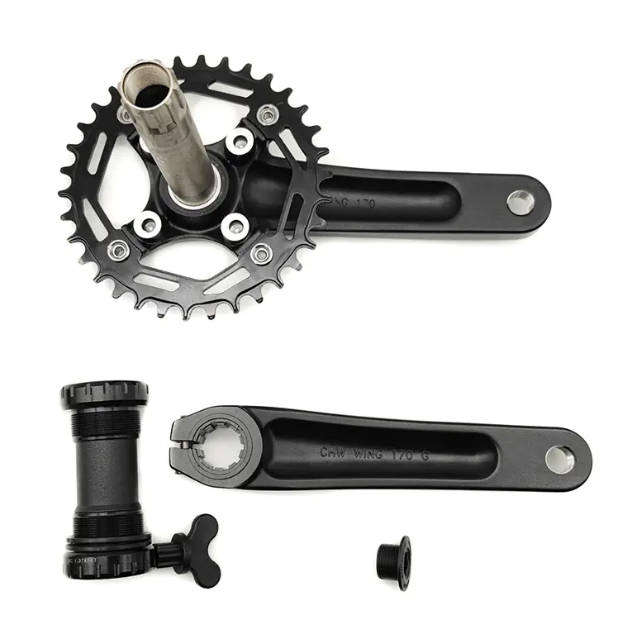 Hvad er de væsentlige fordele ved smedet AL6061-T6 aluminiumslegering sammenlignet med andre materialer i anvendelsen af ​​MTB Bike Single Chainwheel & Crank Set?